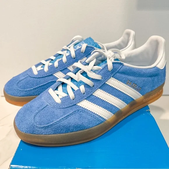 Adidas Originals Gazelle Indoor Blue Fusion HQ8717 Shoes Sneakers Samba W7.5 M6 - Picture 7 of 11